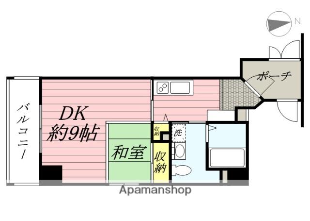 ロハス江坂(1LDK/10階)の間取り写真