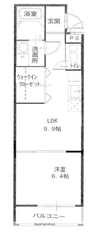 フジパレス吹田サウス(1LDK/3階)の間取り写真
