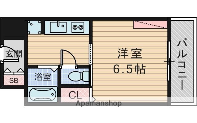 サンパティゼ豊中(1K/3階)の間取り写真