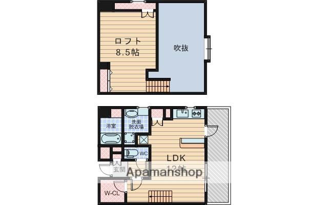 リッツ スクエア(1SLDK/6階)の間取り写真