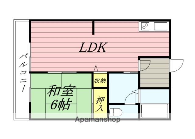 サンヴィレッジ大島(1LDK/1階)の間取り写真