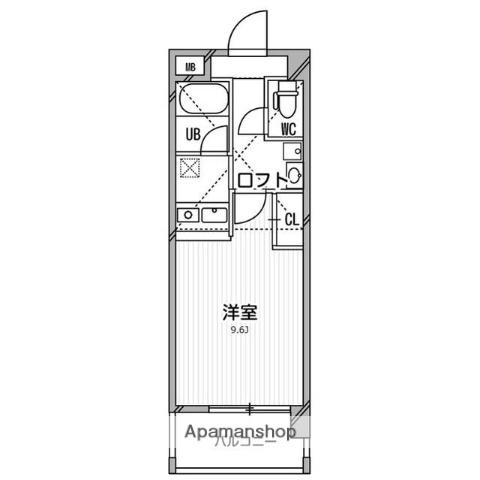アーデン千里中央(1K/6階)の間取り写真