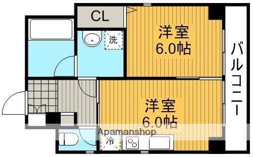 F-CUBE 1ST TOYONAKA STA.SIDE(1DK/4階)の間取り写真