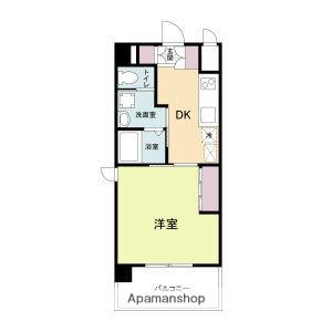 アールエスフラッツ(1DK/6階)の間取り写真