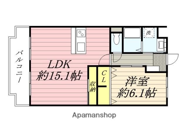 エデラ・カーサ(1LDK/2階)の間取り写真