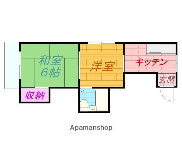メゾンクレール(2K/2階)の間取り写真