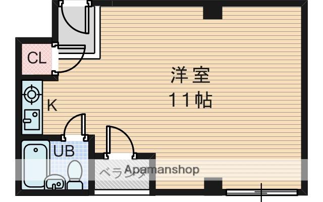 グローバル南豊中(ワンルーム/2階)の間取り写真