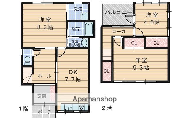 阪急電鉄宝塚線 庄内駅(大阪) 徒歩11分 2階建 築62年(3DK)の間取り写真