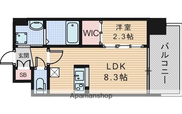 セレニテ江坂エクラ(1LDK/6階)の間取り写真