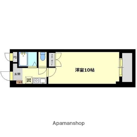 MAISON DE ESAKA(1K/4階)の間取り写真