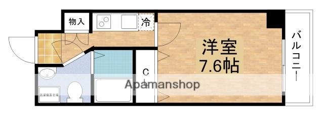 SERENITE江坂四番館(1K/3階)の間取り写真