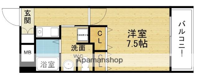 アスリート新大阪2番館(1K/6階)の間取り写真