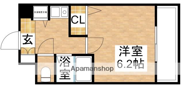 ストリーム江坂(1K/8階)の間取り写真