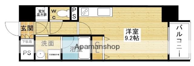 グレンパーク新大阪2(1K/8階)の間取り写真