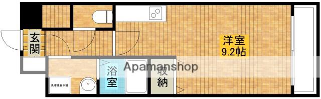 グレンパーク新大阪2(1K/15階)の間取り写真