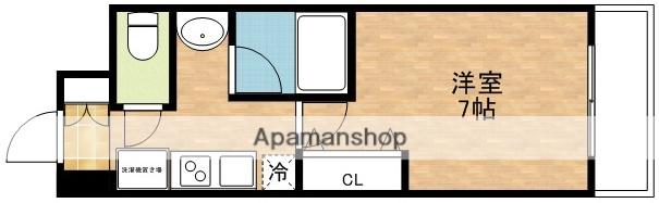 アーデン江坂(1K/2階)の間取り写真