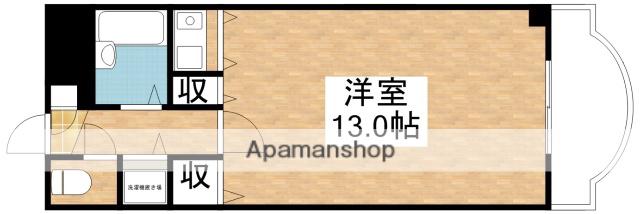 シャトレ豊津2(1K/4階)の間取り写真
