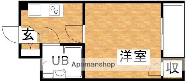 水上ハイム(1K/2階)の間取り写真