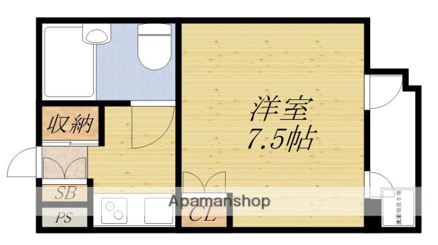 メイト緑地公園(1K/4階)の間取り写真