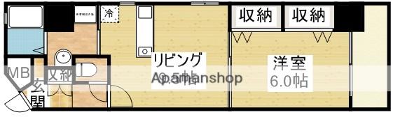 アルシェ・垂水(1LDK/8階)の間取り写真
