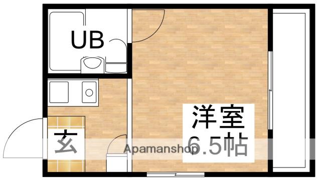 シャトー金沢(ワンルーム/3階)の間取り写真