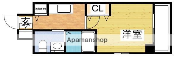 エスリード江坂広芝町(1K/3階)の間取り写真