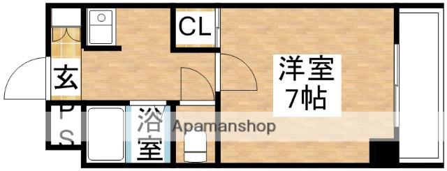 新大阪パート2(1K/7階)の間取り写真