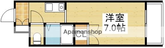 キャッスル北沢新大阪(1K/10階)の間取り写真