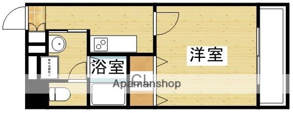 アンプルールフェールドミール(1K/1階)の間取り写真