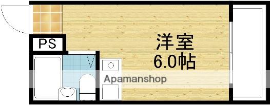 サンハイツ(ワンルーム/4階)の間取り写真