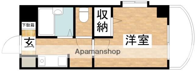 ノルデンハイム相川(1K/4階)の間取り写真