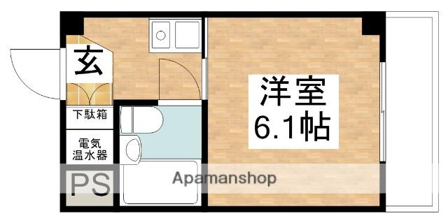 MUSE PARK ESAKA(1K/4階)の間取り写真