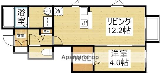 シャルマン井高野(1LDK/1階)の間取り写真