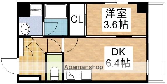 アンフィニXV江坂レジデンス(1DK/7階)の間取り写真