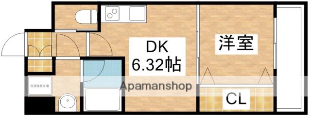 プレジオ江坂Ⅱ(1DK/10階)の間取り写真