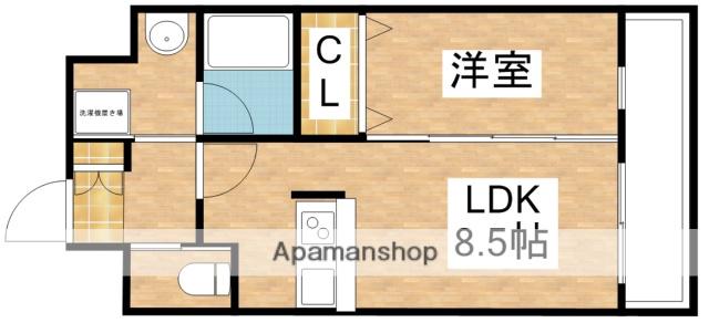 プレジオ江坂Ⅱ(1LDK/8階)の間取り写真