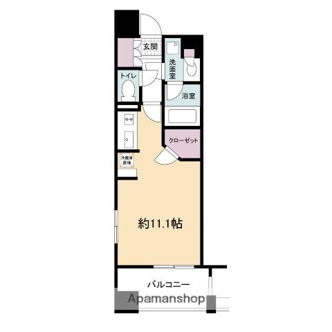 アパートメンツ江坂(ワンルーム/5階)の間取り写真