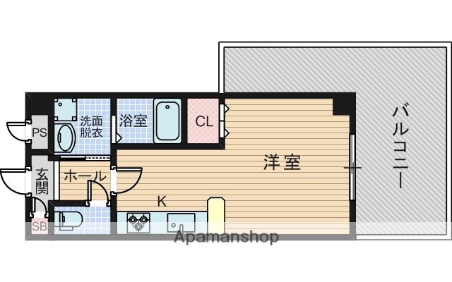 イースト AS ONE(ワンルーム/5階)の間取り写真
