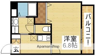 IF柴島(1K/3階)の間取り写真