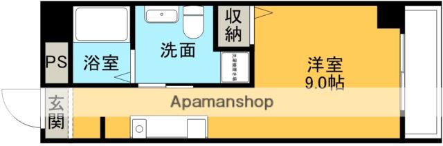 フレアコート新大阪(ワンルーム/4階)の間取り写真