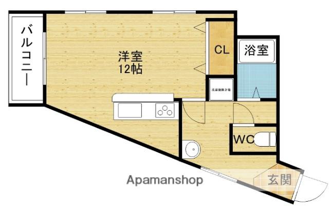 リブレ木川(ワンルーム/4階)の間取り写真