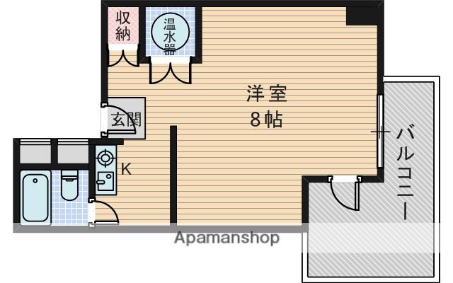 センチュリー21壱番館(ワンルーム/6階)の間取り写真