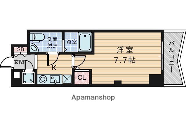 セレニテ新大阪弐番館(1K/3階)の間取り写真