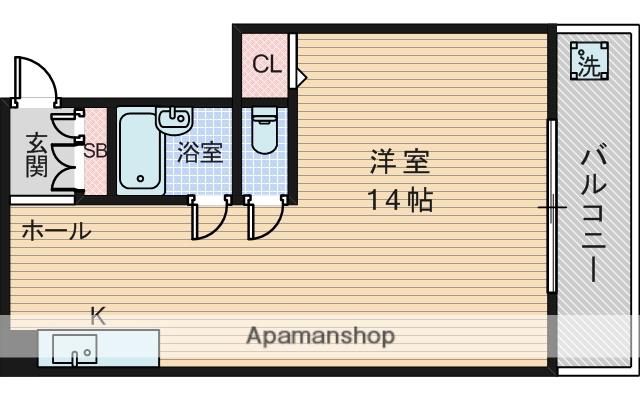 サンロイヤル柴島パート2(ワンルーム/2階)の間取り写真
