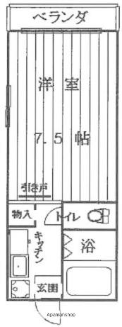 メゾンイズミ(1K/3階)の間取り写真
