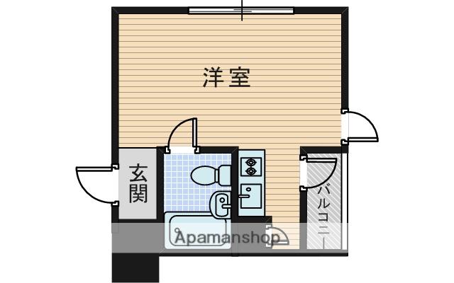 バトンルージュ(ワンルーム/2階)の間取り写真