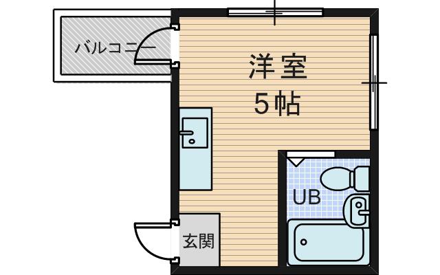 AVANZARE東淀川(ワンルーム/4階)の間取り写真