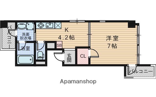 新和ルミエール(1DK/2階)の間取り写真