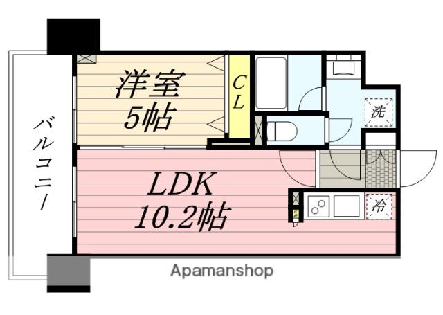 アーバネックス豊中桜塚(1LDK/7階)の間取り写真