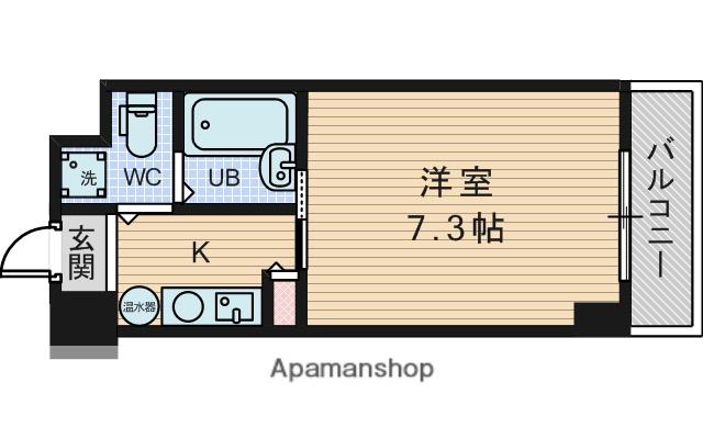 ハイムフィオリア(1K/2階)の間取り写真